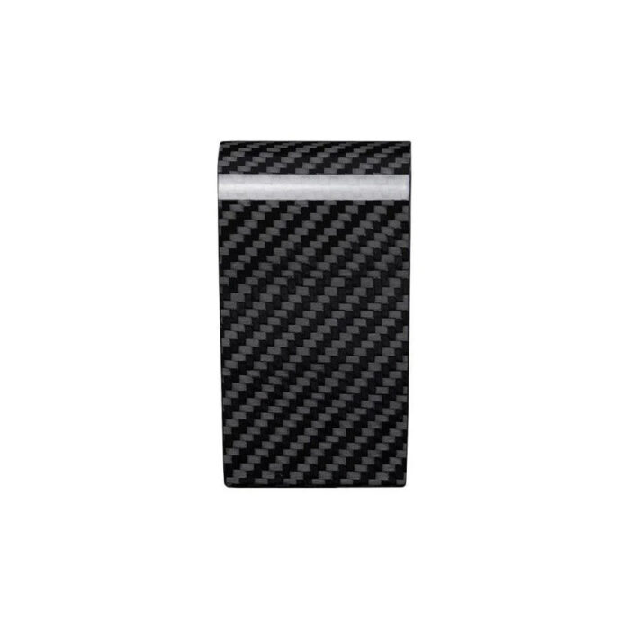 glossy carbon fiber wallet clip black real carbon material