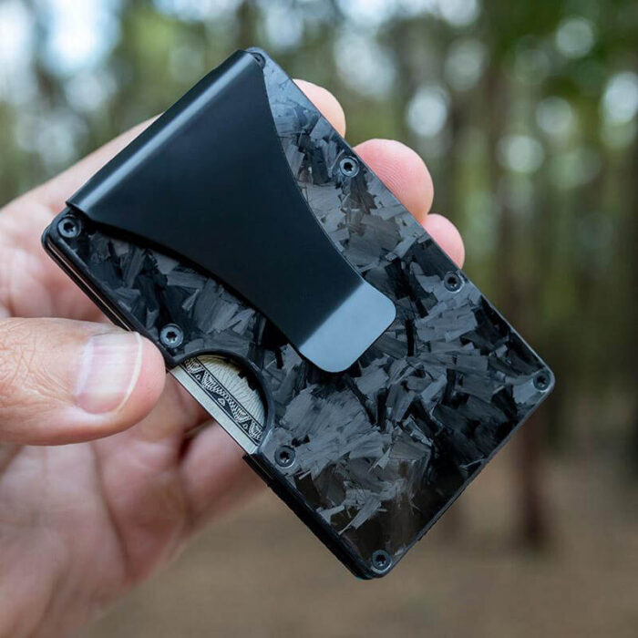 pure forged carbon fiber card holder wallet real photo