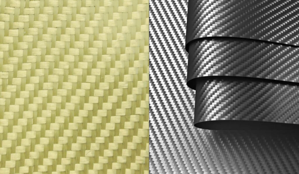 carbon fiber vs aramid fiber material comparison